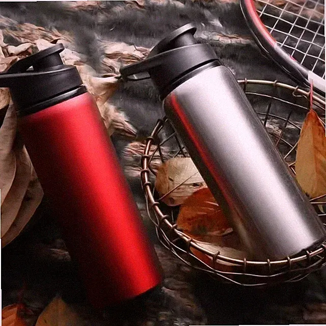 1/2 PCS Portable Stainless Steel Bicycle Water Bottle Outdoor Travel Sports Kett