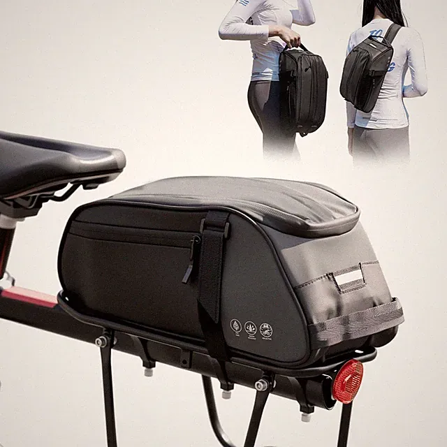 Bike Rack Bag, Reflective Waterproof Bike Bags for Bicycles Rear Rack, 8L Bik...