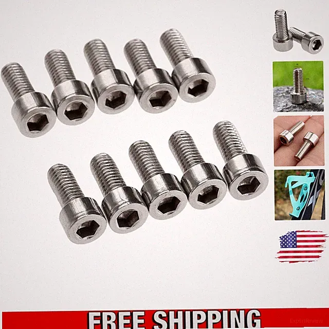 Durable 10-Pack M5 Bike Bottle Cage Screws – Easy Installation Included
