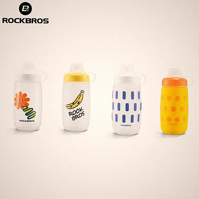 ROCKBROS Kids Water Bottle 430ml Mini Sports Squeeze Bottle Leakproof BPA Free