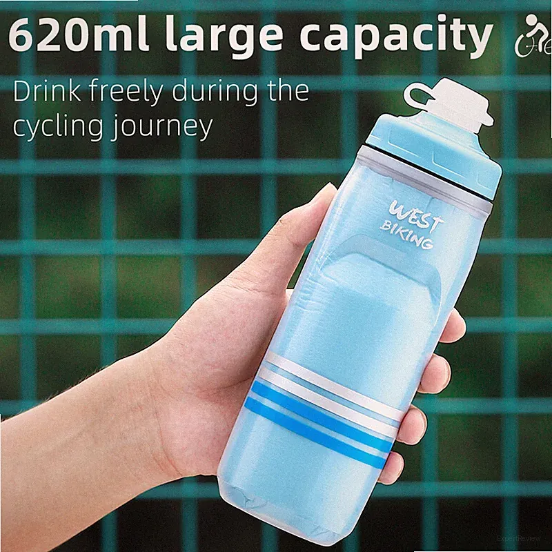 WEST BIKING Cycling Water Drink Bottle 620ml Portable Mountain Bike Bicycle